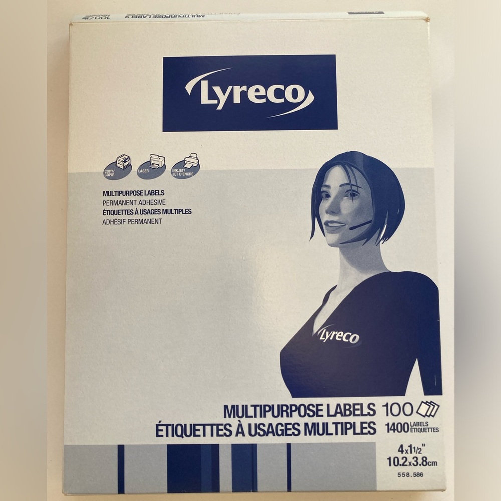 Lyreco multi purpose labels